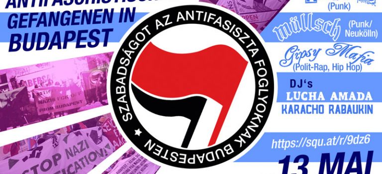 Solidarity-party for the detained antifascists in Budapest